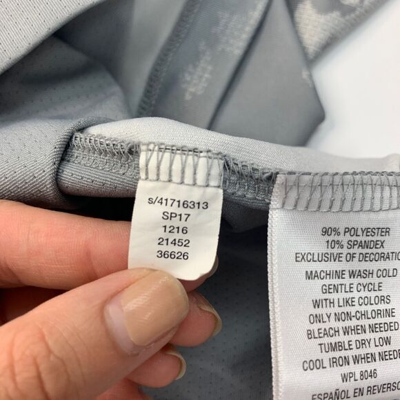 Greg Norman Polo Shirt Mens S Small Gray Tasso Elba Camo Rapi Vent Performance - Picture 9 of 11